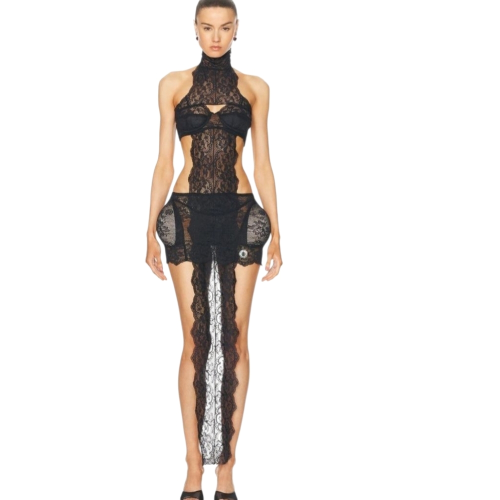 Jean Paul Gaultier Black Mini Skirt